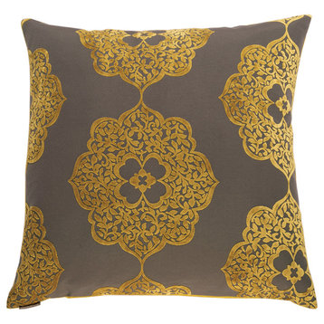Maison Decorative Throw Pillow, Gold