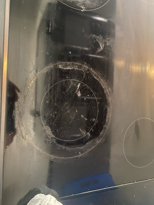 glass stove top stains