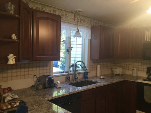 Painting Cherry Cabinets In A Dark Room