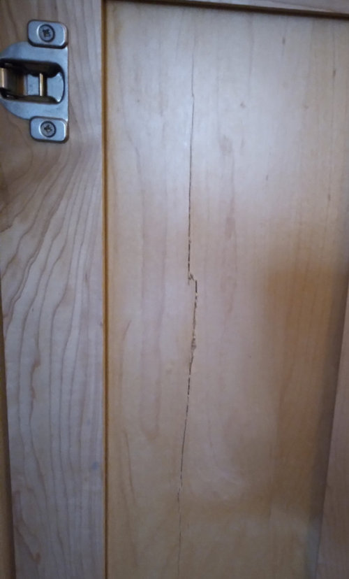 cracked kitchen door