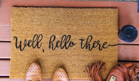 DIY Project: Impress Guests With a Personalised Doormat