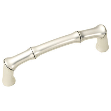 Belwith Hickory 3 " Bamboo Satin Antique Silver Cabinet Pull P3444-SAS Hardware