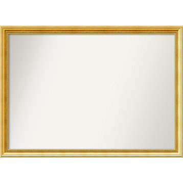 Wall Mirror, Townhouse Gold Wood, 44x32