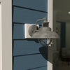 Harwich Motion Sensor Dusk to Dawn Outdoor Wall Light Textured Gray