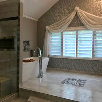 PowerView Pirouettes with Top Treatment Beyond Shades