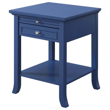 American Heritage Logan 1 Drawer End Table With Pull-Out Shelf
