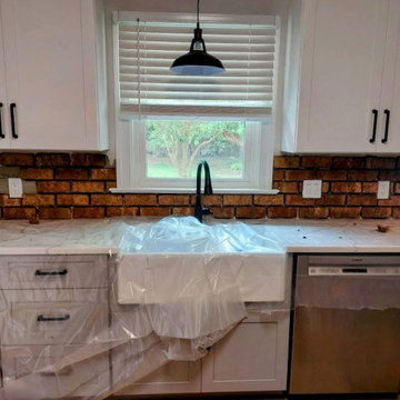 Thin Brick Kitchen Backsplash