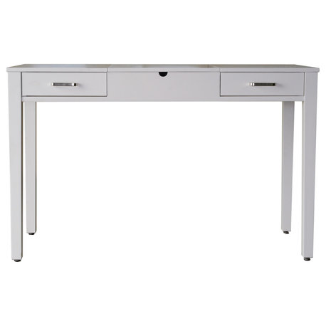 Haven Home Ainsley Vanity Desk, Crisp White