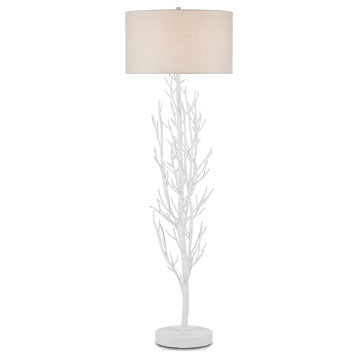Twig 1-Light Floor Lamp, Gesso White