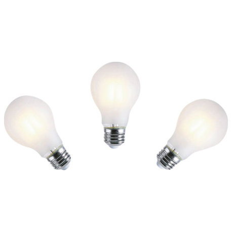 Artiva 150W A23, 15W LED Dimmable, Frosted Light Bulb, 3000K E26 Base, 3-Pack