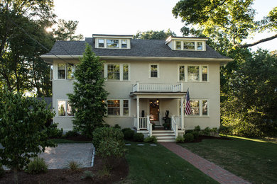 Example of an exterior home design in Boston