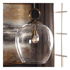 Uttermost Calix Large Blown Glass 1-Light Pendant