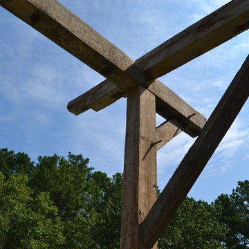 Salvaged Lumber Garden Structure