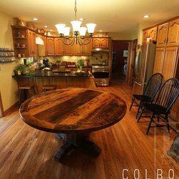 Round Reclaimed Wood Tables - Dining Tables