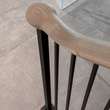 Project #122 | Freestanding Steel & Wood Staircase