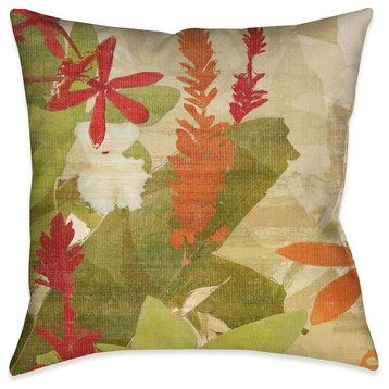 Laural Home Exotic Foliage lI Indoor Decorative Pillow, 18"x18"