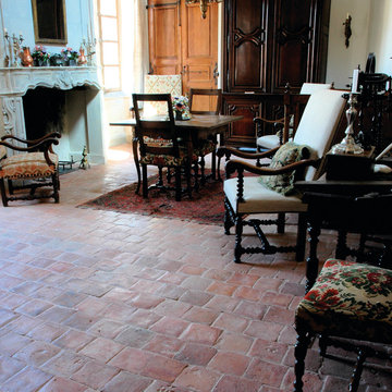 Francois & Co. - Antique Terracotta - Antique Square Pavers in Terra Cotta Red