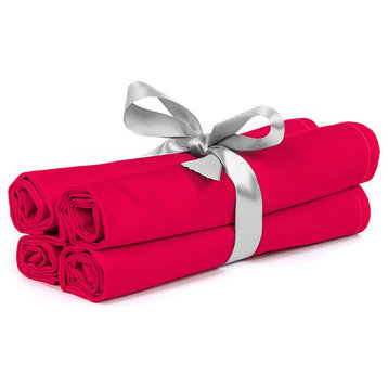 Solid Red Table Linen Napkins