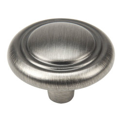 Cosmas - Cosmas 2202AS Antique Silver 1-1/4&rdquo; Cabinet Knob - Cabinet And Drawer Knobs
