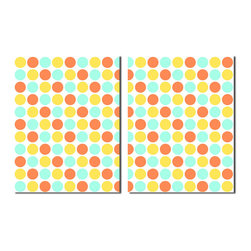 Ready2HangArt - Geometric Study XXI Canvas Wall Art, 2-Piece Set, 40"x30" - Prints And Posters
