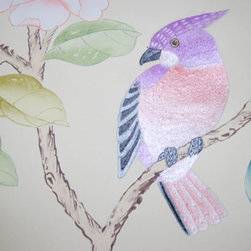 hand-painted Embroidery Wallpaper - Products