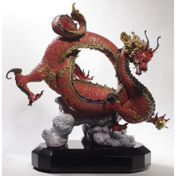 Lladro Auspicious Dragon Red Figurine 01008625