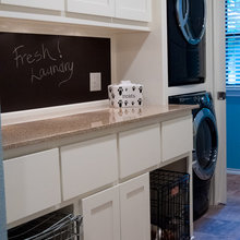 lower level laundry by mudroom