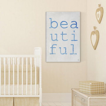 "Beautiful Indigo" Painting Print on Wrapped Canvas