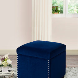Hailey Storage Cube,  Navy Blue - Products