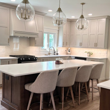 Accessible Beige and Maple Mocha Kitchen Design
