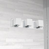 Coeur 3-Light Vanity Fixture, Frosted White