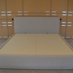 Custom Designer Fabric Platform Bed - Platform Beds