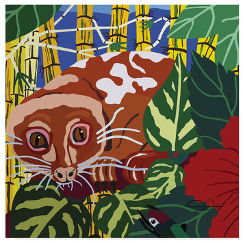 Cindy Wider 'Tropical Tree Kangaroo' Canvas Art, 35"x35"