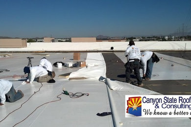 Commercial Single Ply Roofing Install