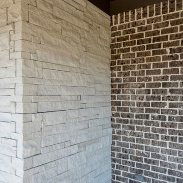 Steele Canyon Brick & Arriscraft Stack Ice Stone Home - Tennessee