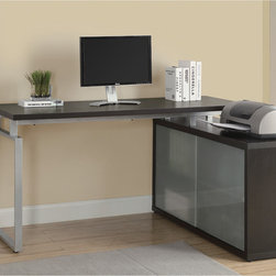 Langston Cappuccino Corner Desk | modGSI - Desks And Hutches