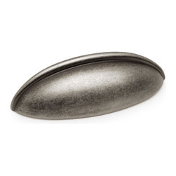 Cosmas - Cosmas 1399WN Weathered Nickel 2-1/2&rdquo; CTC (64mm) Cabinet Cup Pull [10-PACK] - Cabinet And Drawer Handle Pulls