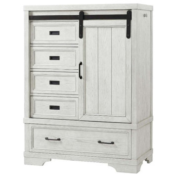 Westwood Design Foundry Traditional Wood Chifferobe in White Dove