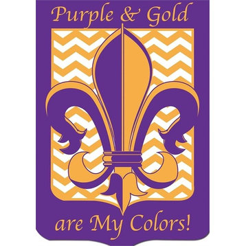 Purple and Gold Are My Colors, Large