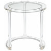 Set of 2 Clear Acrylic Nesting Tables Made from Plastic in Clear Finish