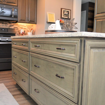 Transitional Kitchen with Rustic Charm. Haas Lifestyle Collection