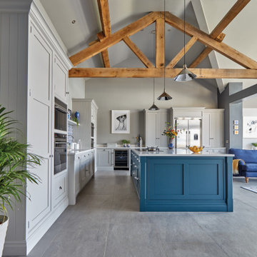 Blue Fitted Kitchen