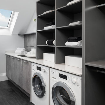 Industrial Utility & Laundry Room for Newly Built Home, Buckinghamshire