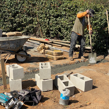 Building the Foundation for a Retaining Wall in Carlsbad