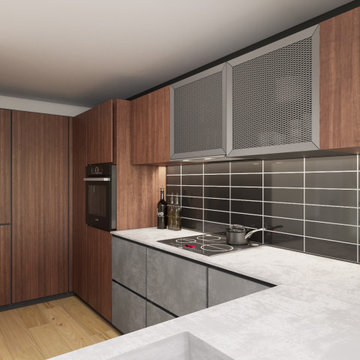 The kitchen and its scullery