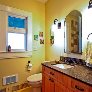 Replicated window trim tied this gut remodel to the other rooms of the house.