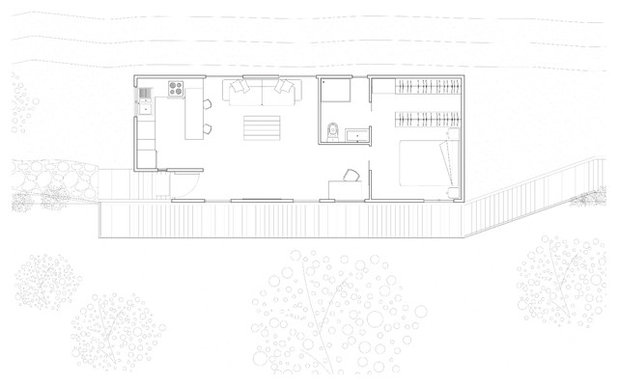 Moderno Plano de planta by BATLLÓ CONCEPT