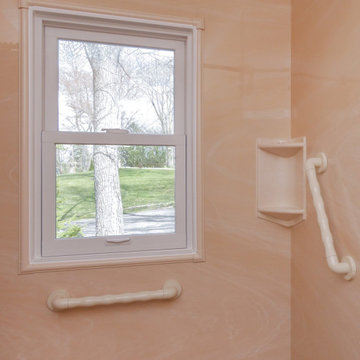 New Window in Nice Shower - Renewal by Andersen Long Island, Queens & Brooklyn