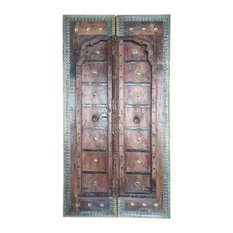 Consigned Vintage Rustic Door Panels, Barn Doors, Pair of Teak Doors