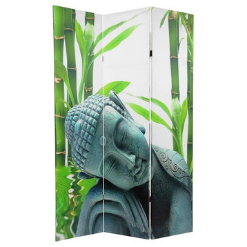 6' Tall Double Sided Serenity Buddha Room Divider